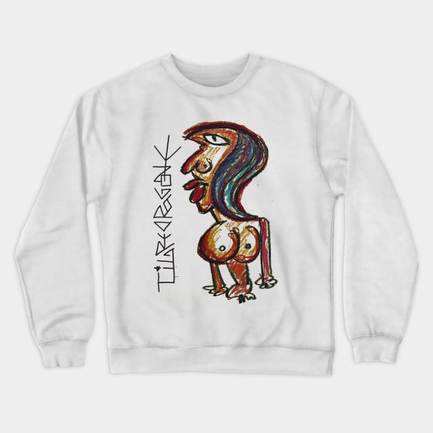 primitive woman Crewneck Sweatshirt by Tigredragone